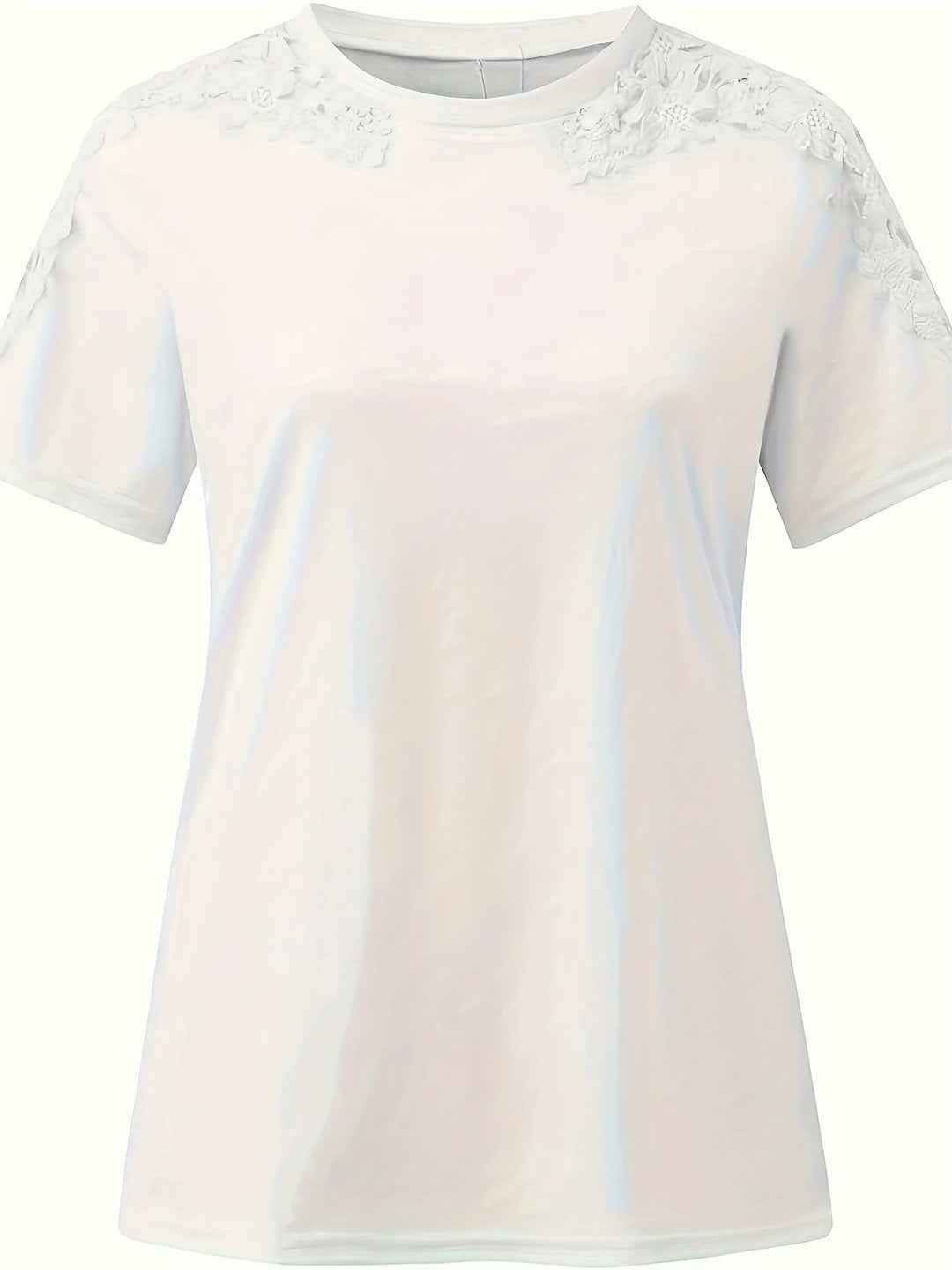 Ancuta – Elegantes Sommer Kurzarm T Hemd Mit Spitze