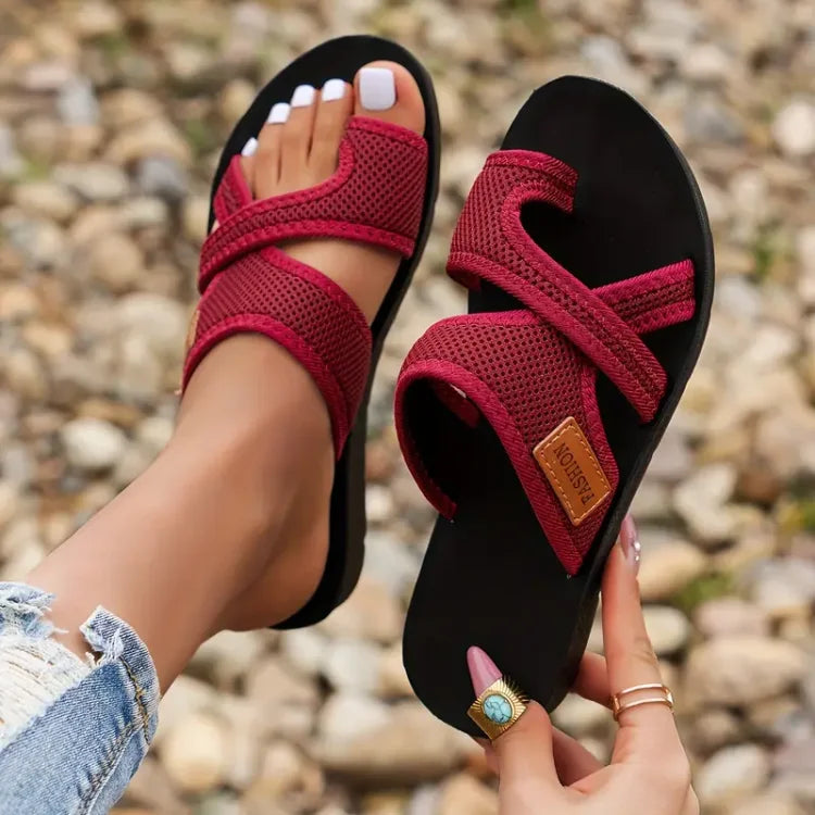 Celia™ | Gleitsandalen Aus Perforiertem Netz