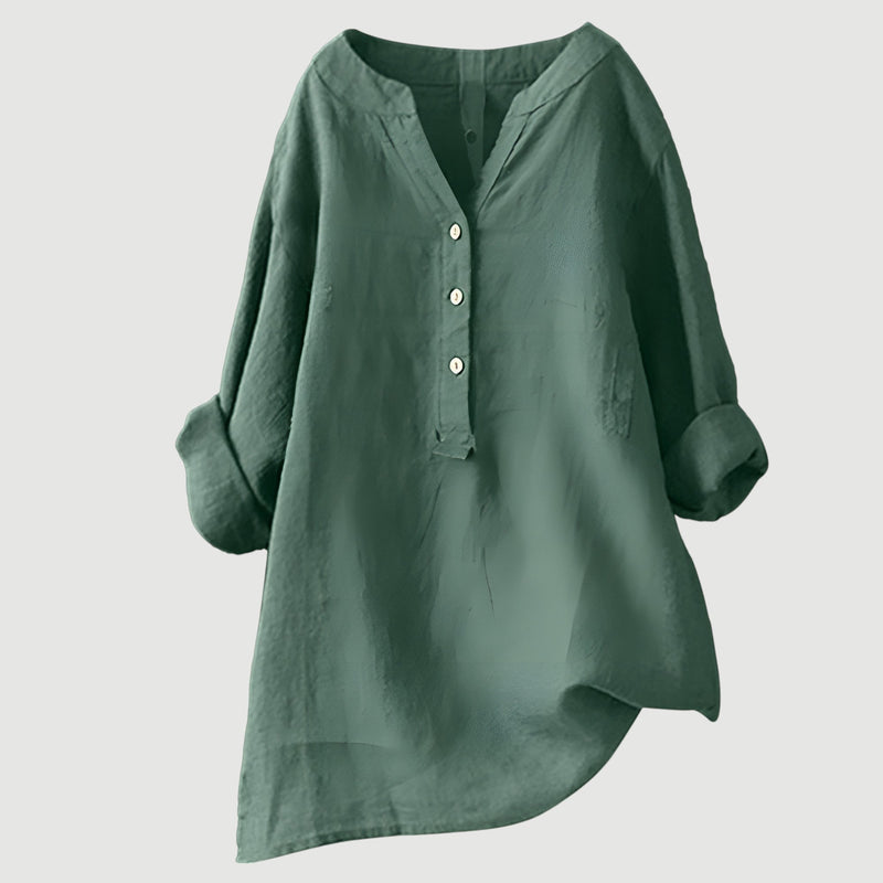 Johanne – Elegante Bluse Mit Knöpfen