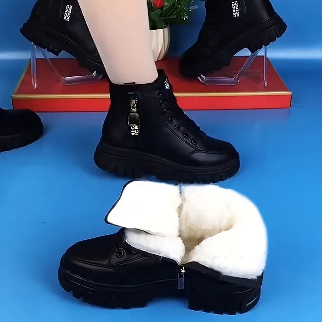 Elanor - Warmer Winter Stiefel Aus Leder