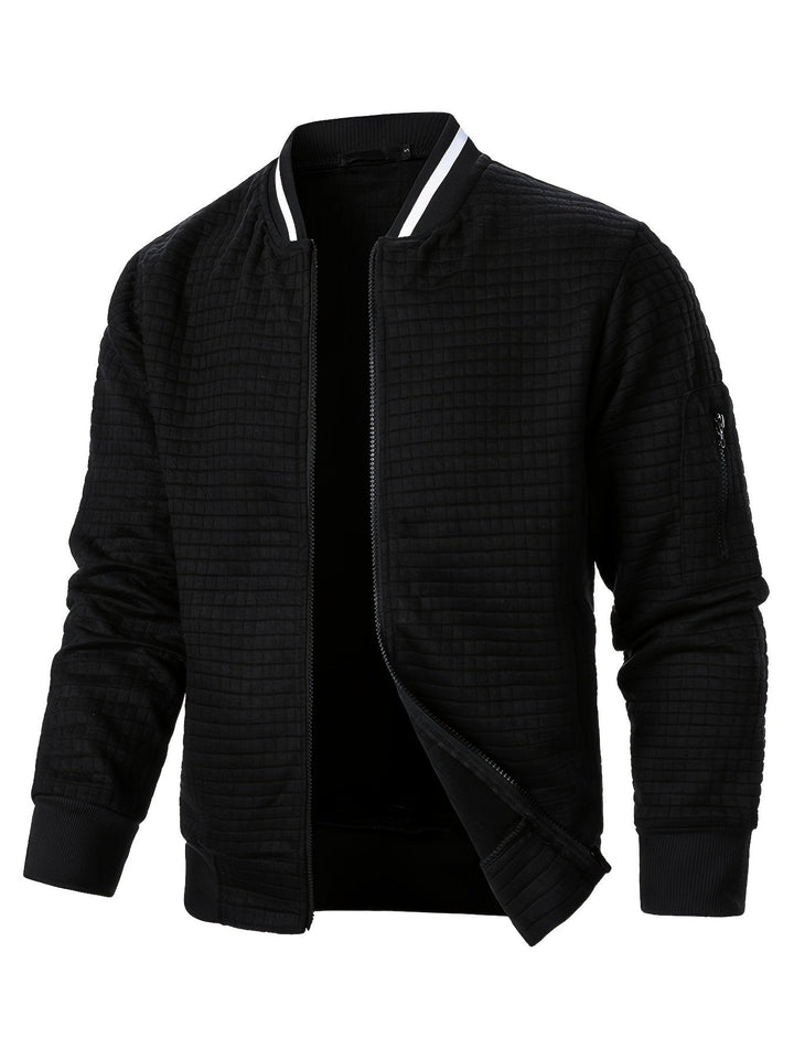Benjie - Strick Jacke Mit Stehkragen Und Reißverschluss