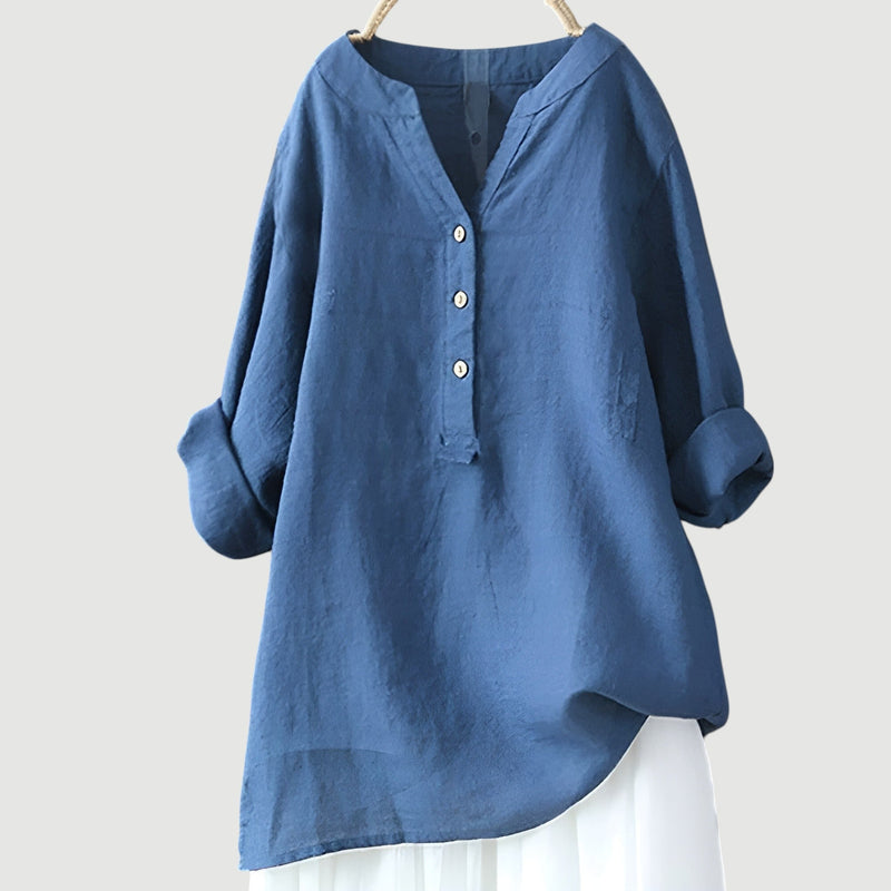 Johanne – Elegante Bluse Mit Knöpfen
