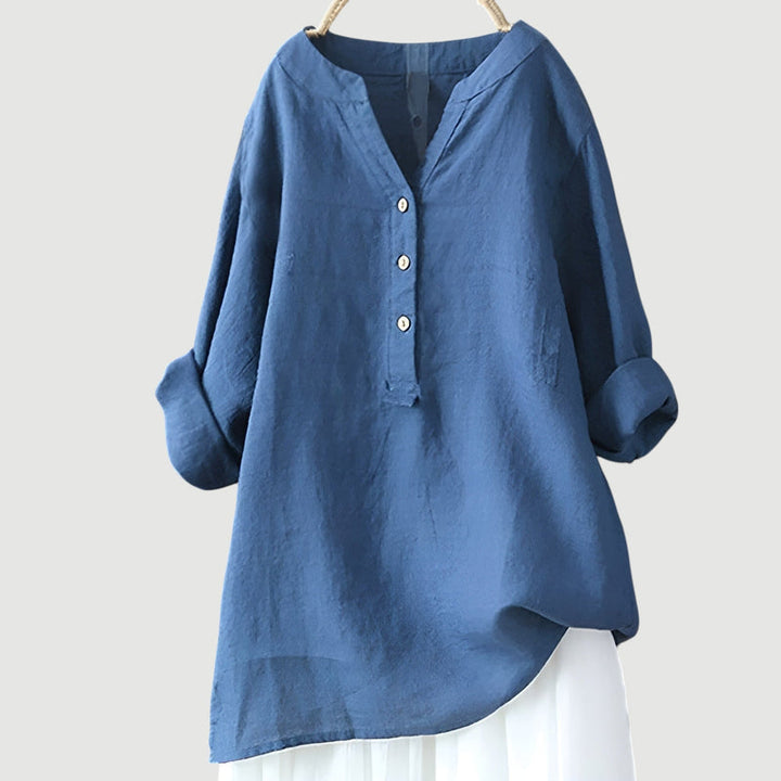 Johanne – Elegante Bluse Mit Knöpfen