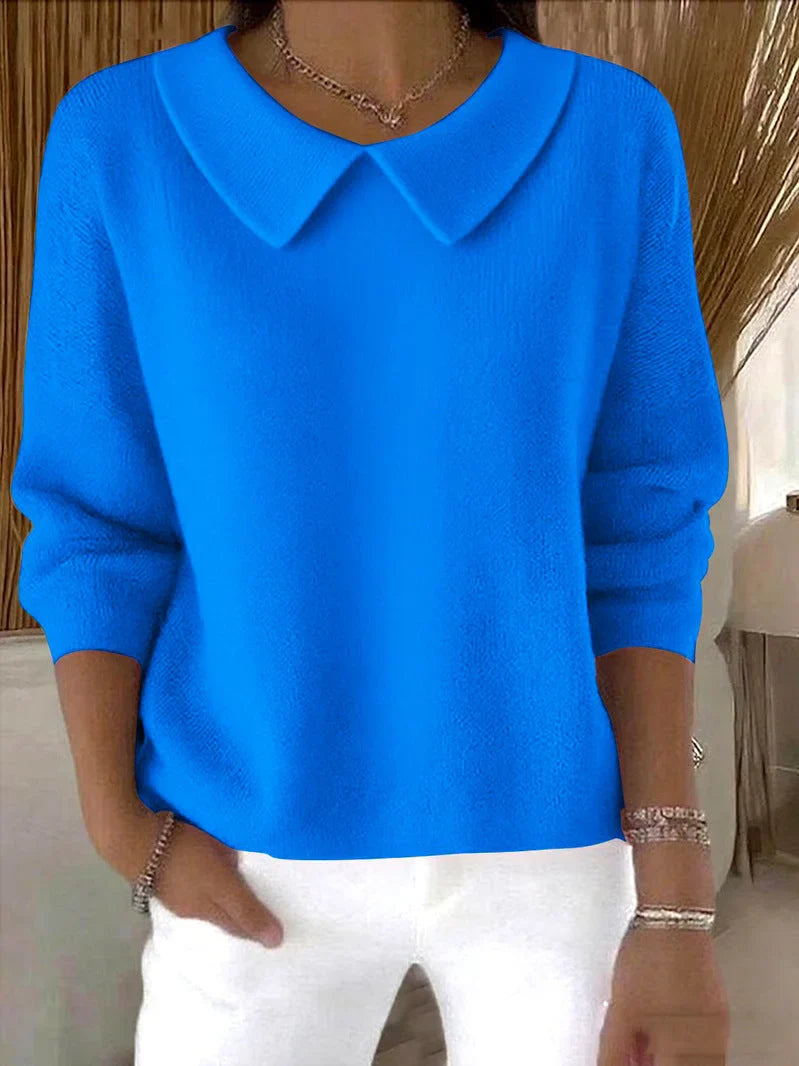 Hespera – Bequemer Pullover Aus Baumwolle Mit Langen Ärmeln