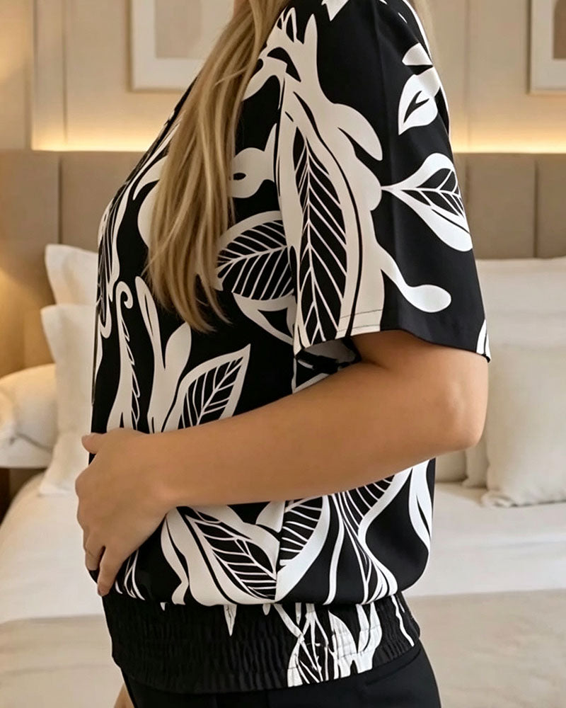 Isheba – Elegante Kurzarmbluse