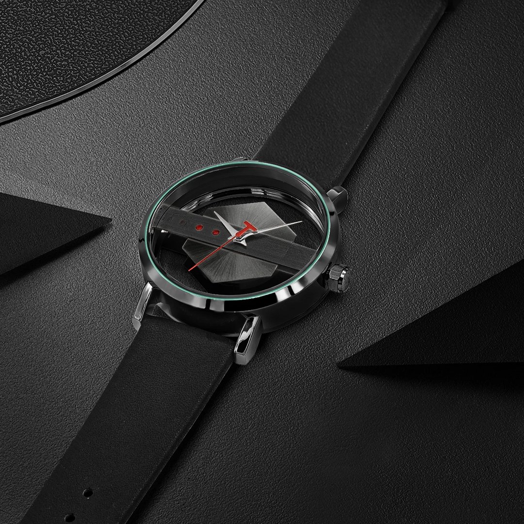 DialVorn - Uhr Mit Geometrischem Zifferblatt Und Armband