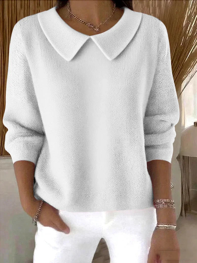 Hespera – Bequemer Pullover Aus Baumwolle Mit Langen Ärmeln