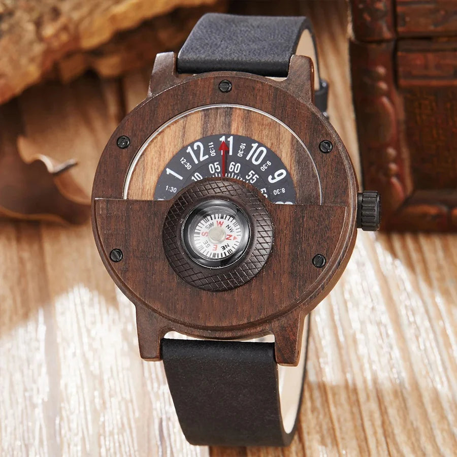 Stellan – Holzuhren mit Lederarmband