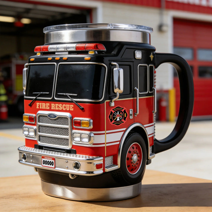 RescueBrew – Becher in Form eines Feuerwehrwagens