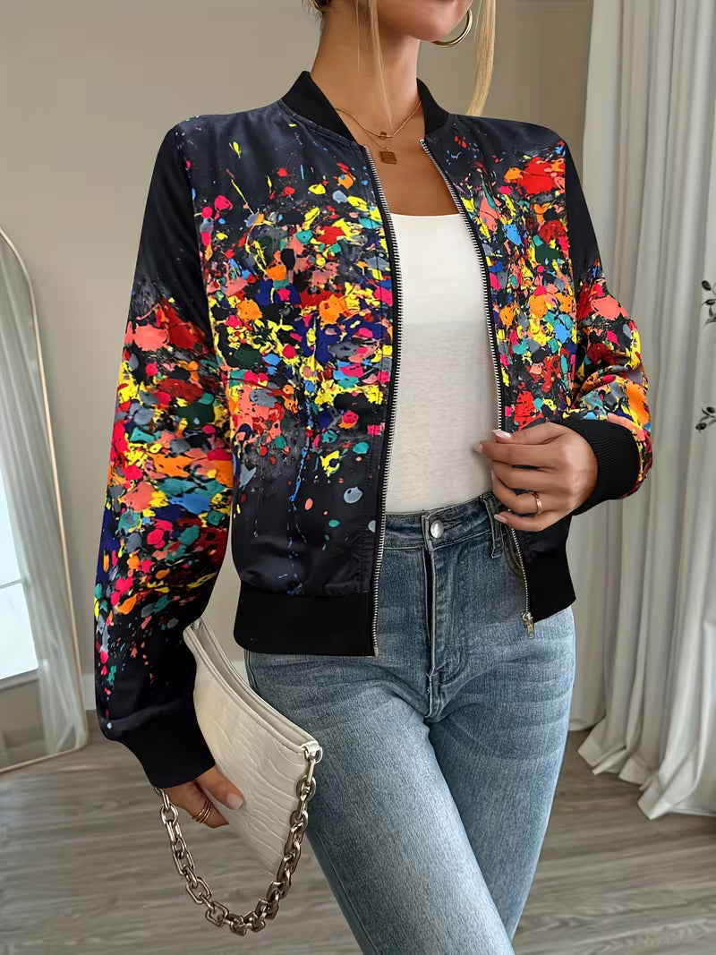 Riena – Jacke Mit Lebhaftem Tie-Dye-Drucken