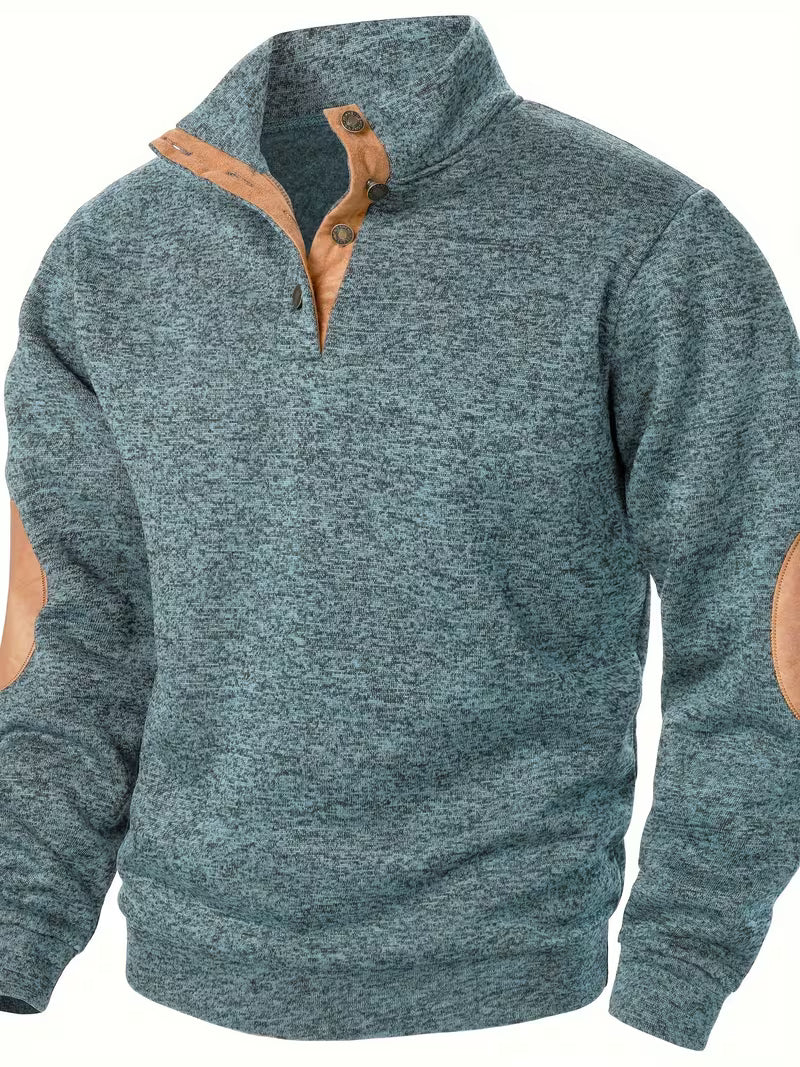 Kashyap – Sweatshirt mit Stehkragen Und Langen Ärmeln