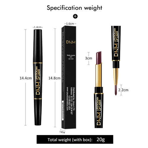 Wasserfester 2-in-1-Lippenstift Lip Liner