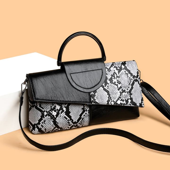 Geetika - Retro Handtasche im Krokodil Schau Mit Reißverschluss