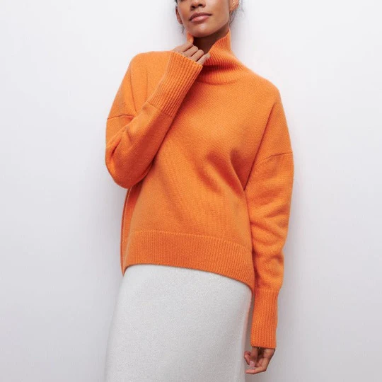 Kinvara – Oversized Baumwoll Pullover Mit Umgeschlagenem Kragen