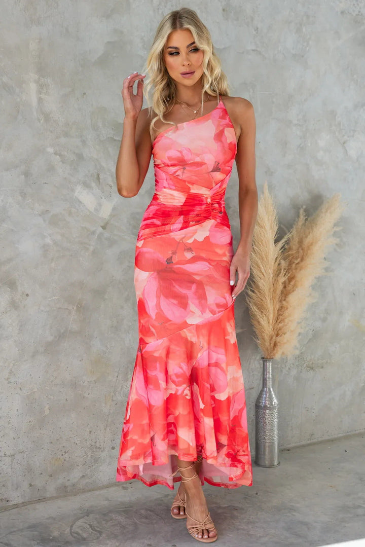 Reneesa – Plissee Kleid Mit Einer Schulter
