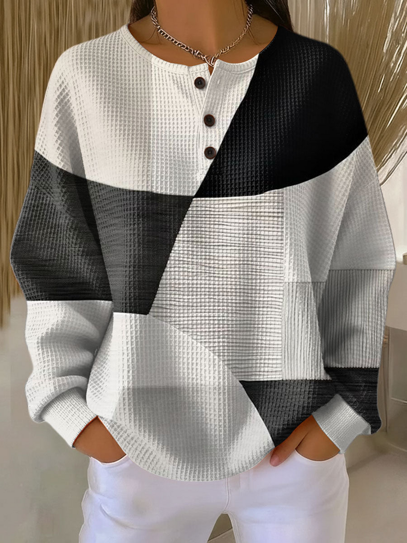 Willemijn – Pullover im Waffelmuster