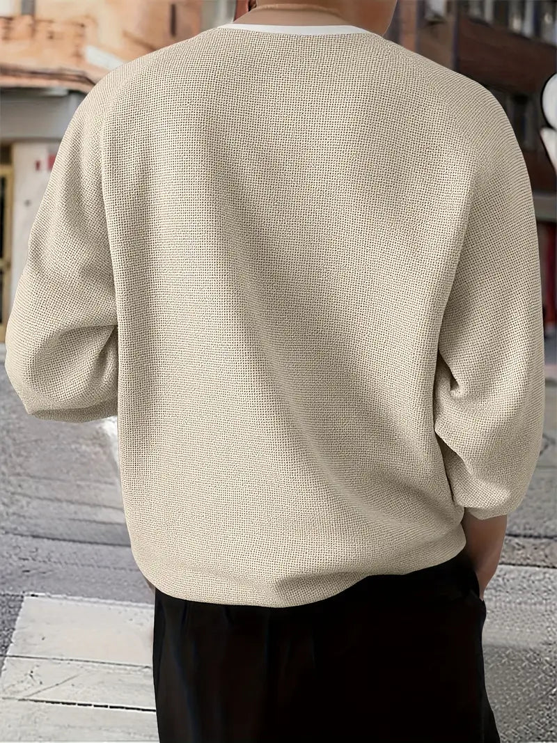 Brogan – Langärmliges Henley Hemd In Lockerer Passform
