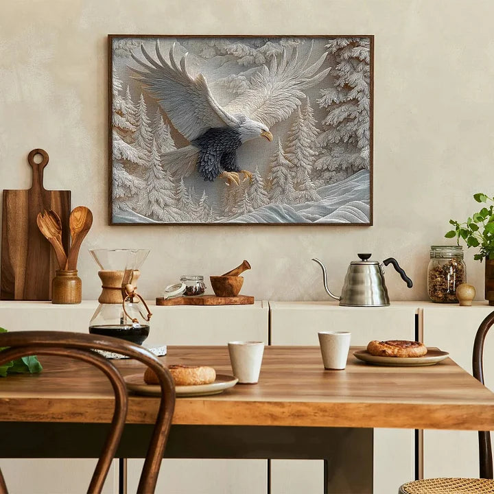 TalonCraft – Geschnitztes Adler-Puzzle für die Wohnraumdekoration