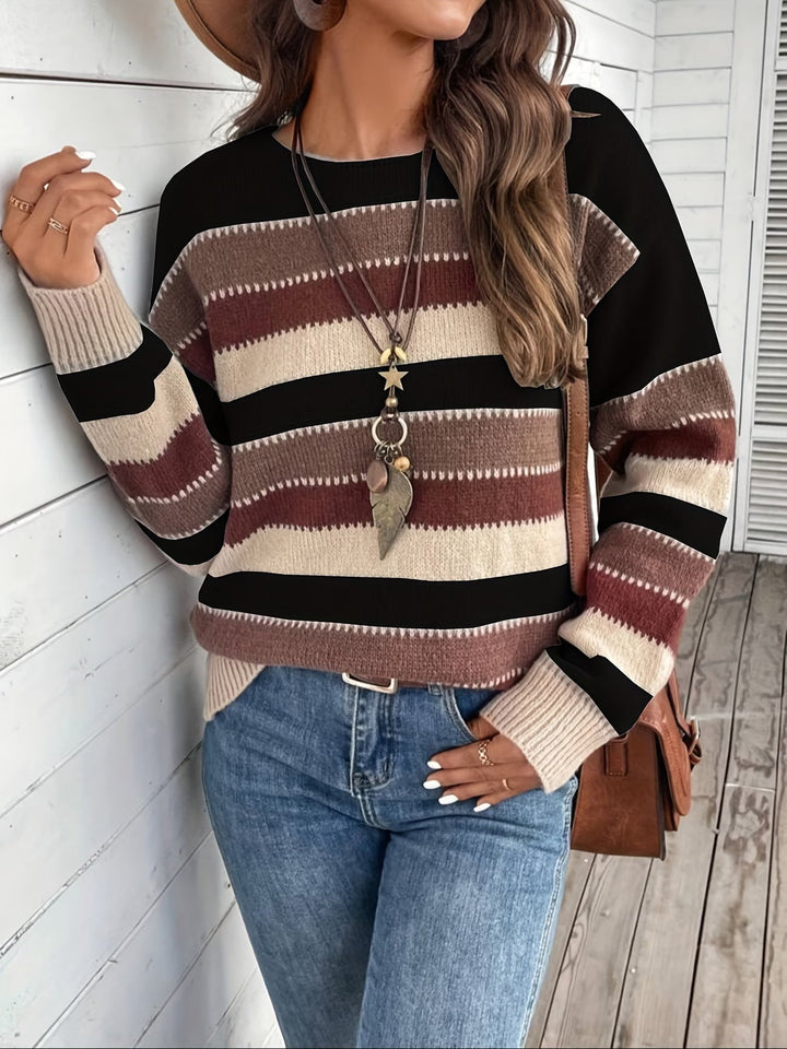 Fadina – Langärmeliger Strickpullover