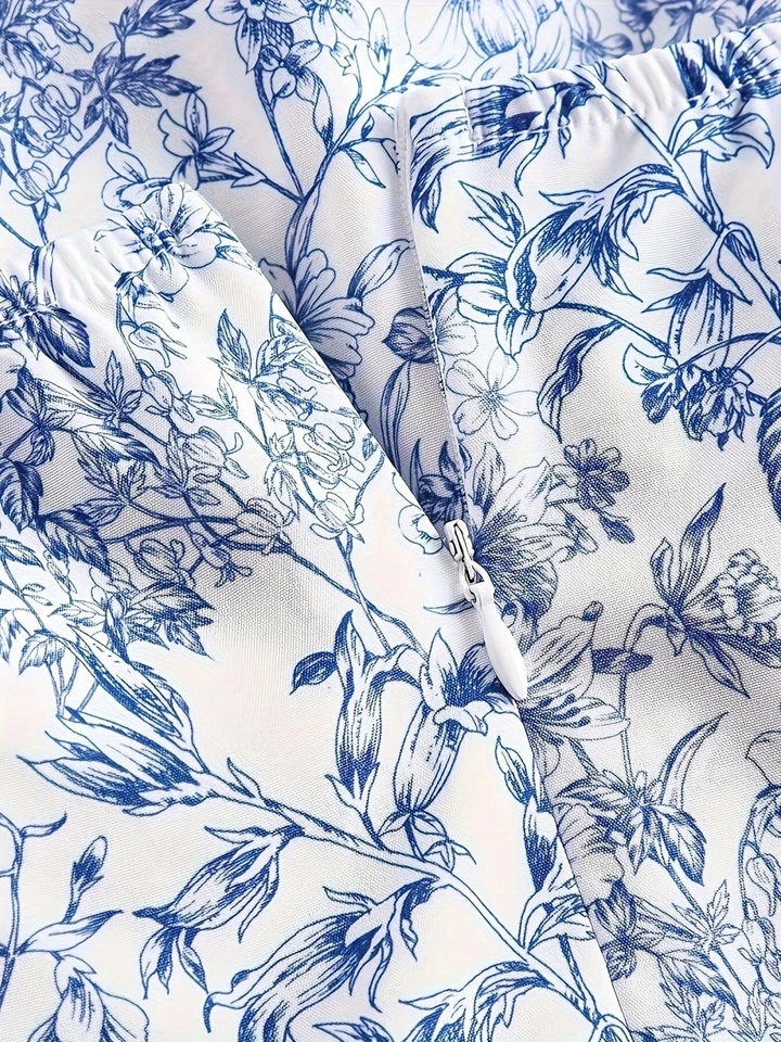Ortagus - Blumiges Rüschenkleid