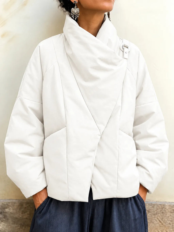 Macayla - Asymmetrische Daunen Jacke