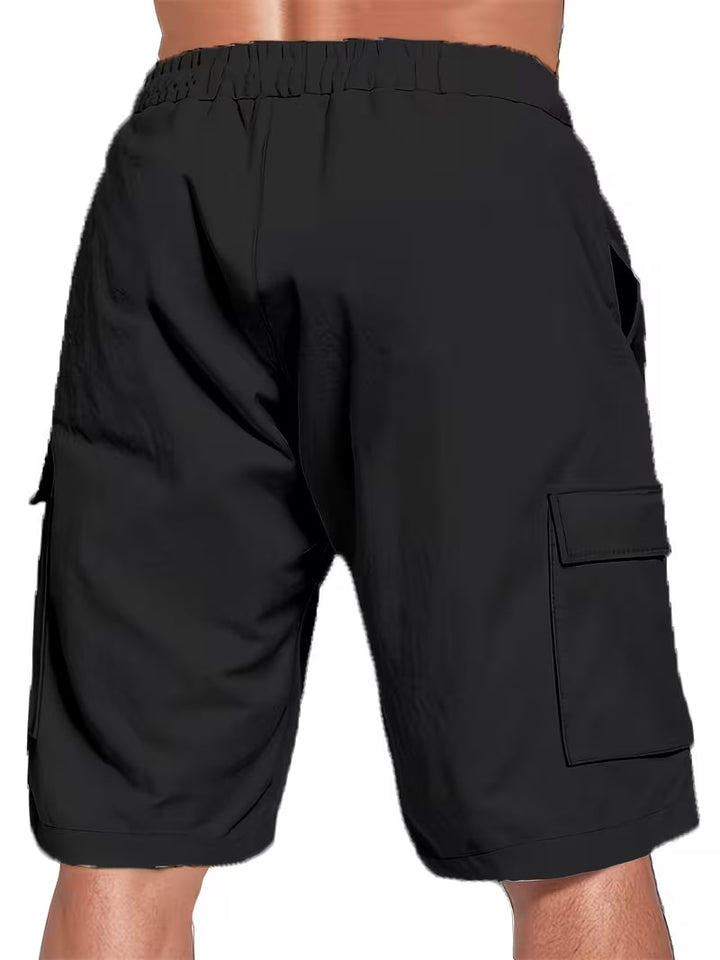 Raekwon – Leinen-Shorts Mit Elastischem Bund Und Kordelzug
