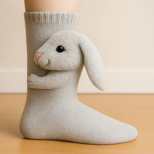CozyCritters – Gemütliche Socken Mit Gestrickten Tiermotiven