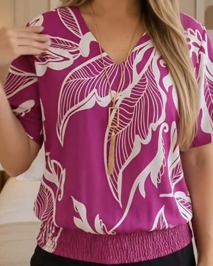 Isheba – Elegante Kurzarmbluse