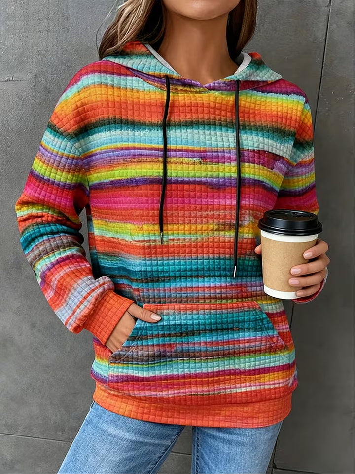 Leoiza – Kapuzenpullover MIT Regenbogenmuster