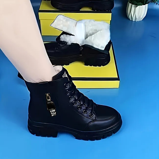 Elanor - Warmer Winter Stiefel Aus Leder