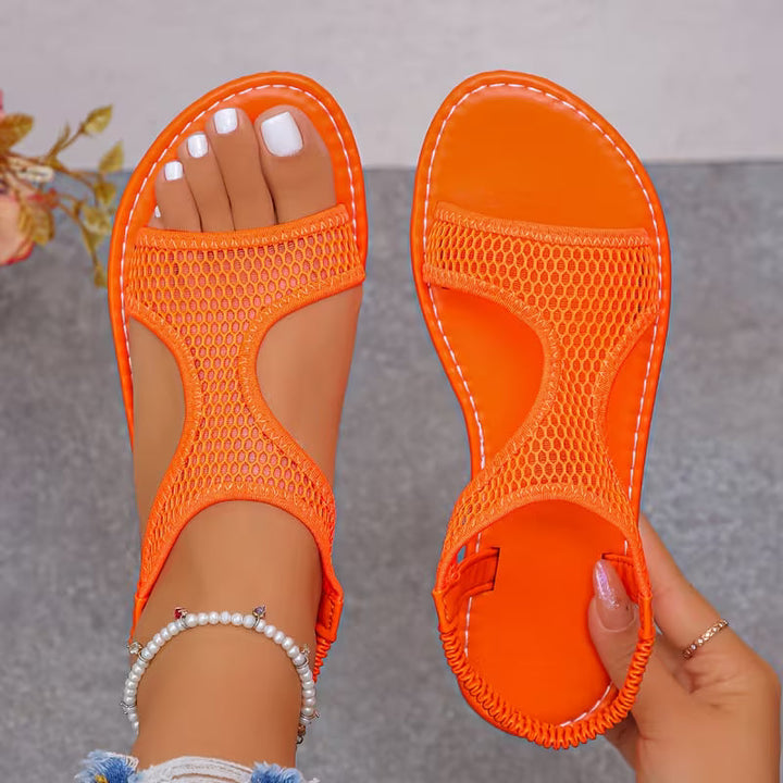 Alysin – Flache Sandalen Aus Atmungsaktivem Mesh