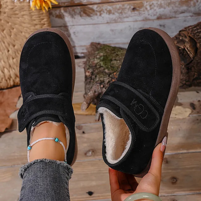 Rokia – Schuhe Aus Kunstfell Mit Verstellbarem Riemen