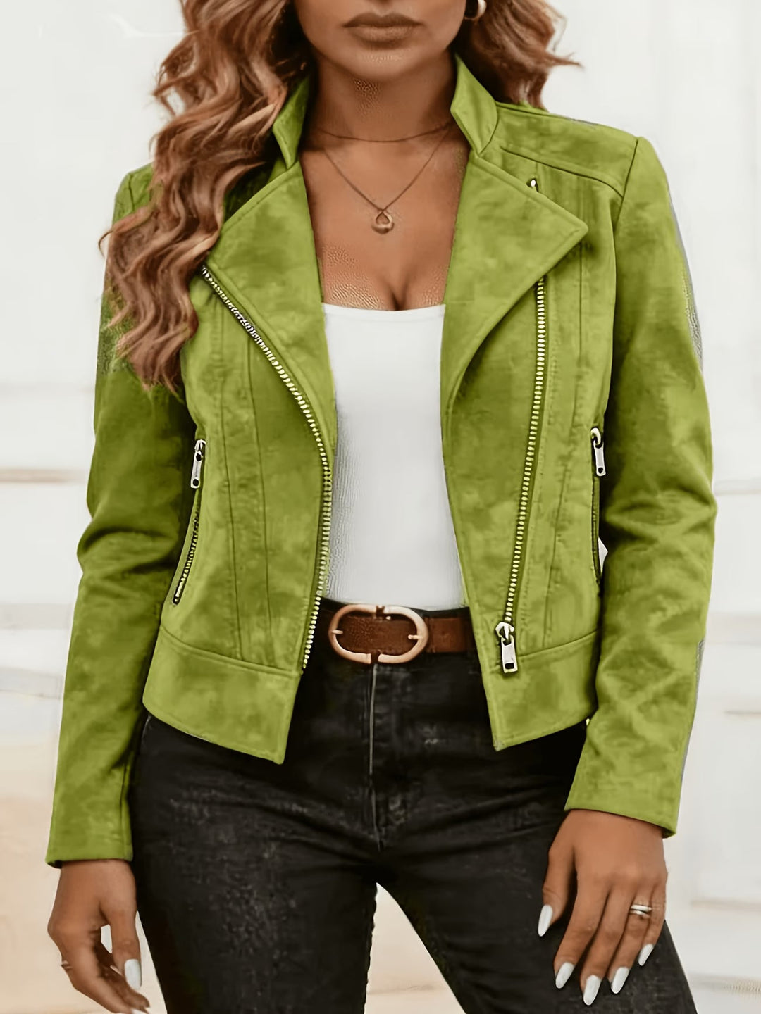 Amina – Langarmjacke mit Reißverschluss