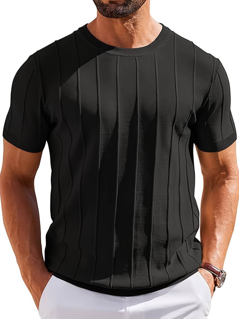 Sang - Sommer-t-shirt Aus Strick Mit Rundhalsausschnitt