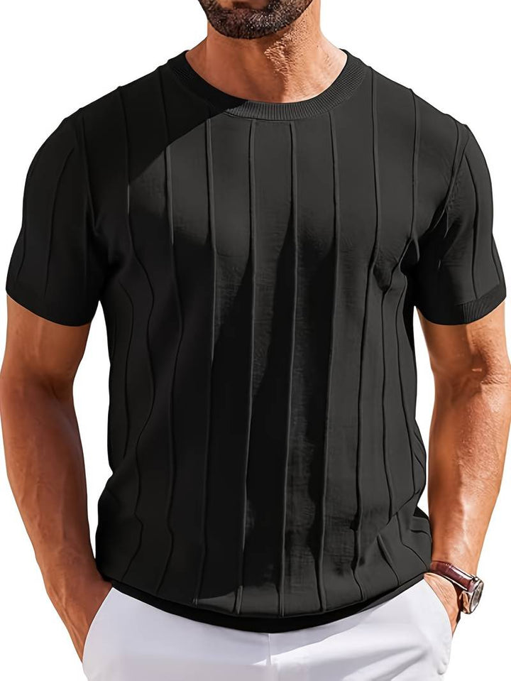 Sang - Sommer-t-shirt Aus Strick Mit Rundhalsausschnitt