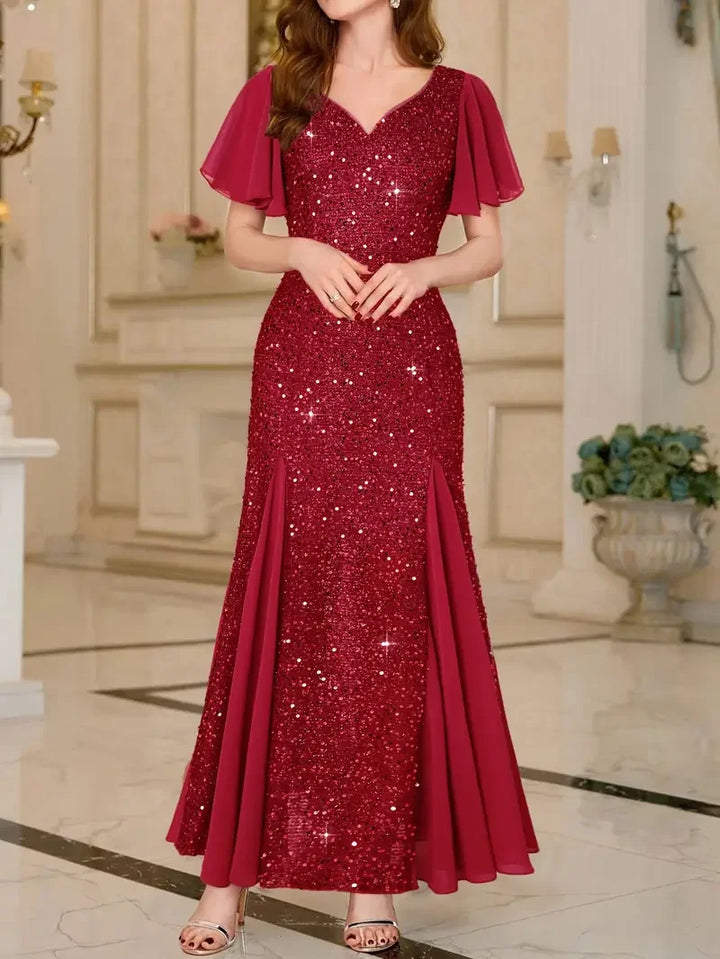 Hinrikka – Elegantes  Stilvolles Satinkleid
