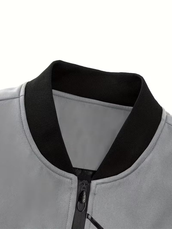 Akrum – Lässige Bomber Jacke Mit Reißverschluss