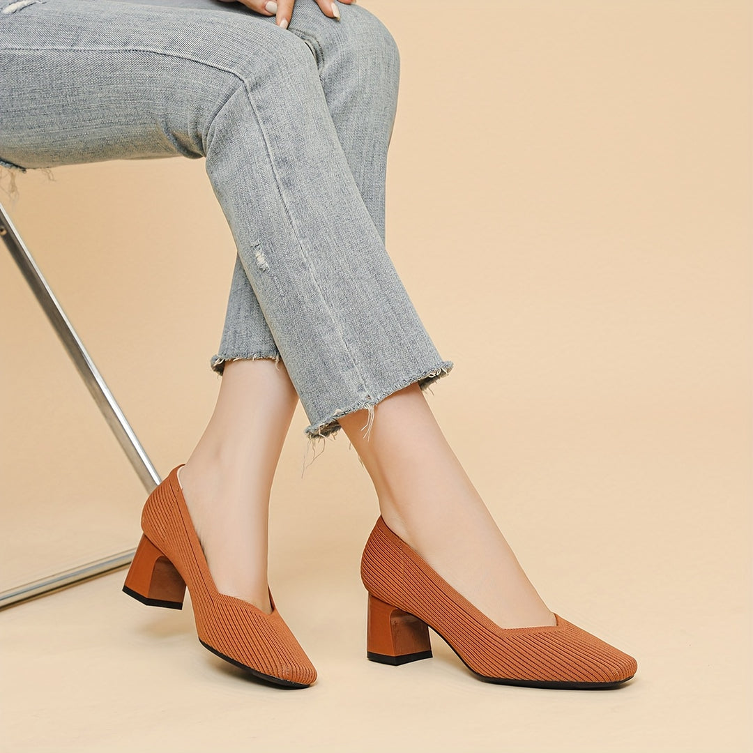 Joleen – Stilvolle Pumps Mit Klobigem Absatz