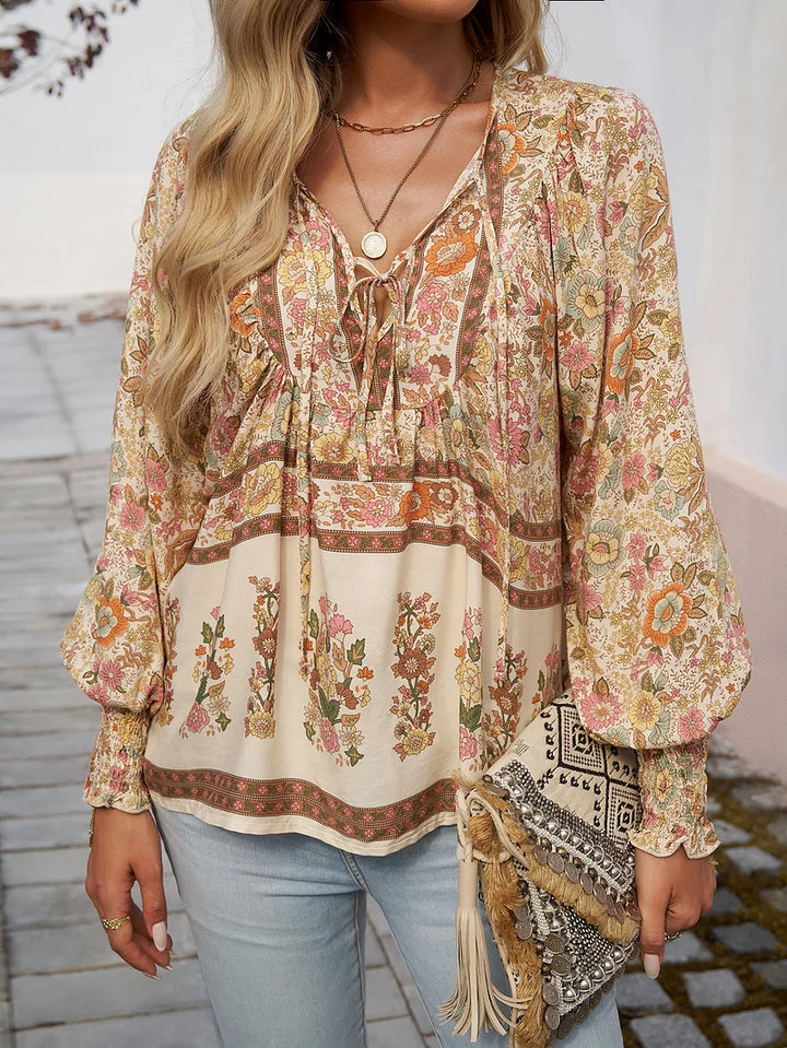 Sallie - Bedrucktes Party Top