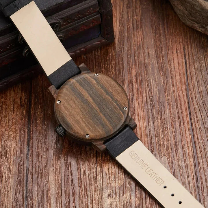 Stellan – Holzuhren mit Lederarmband