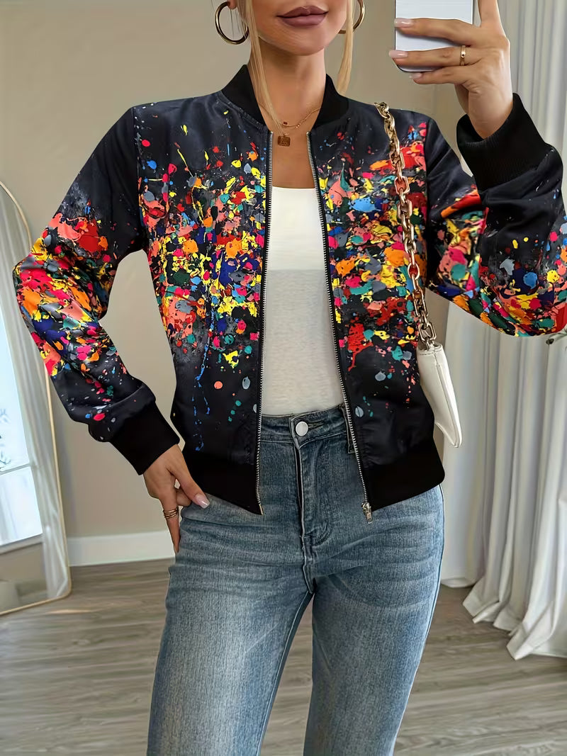 Riena – Jacke Mit Lebhaftem Tie-Dye-Drucken