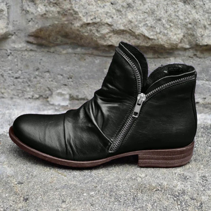 Lianella – Orthopädische Stiefeletten Mit Reißverschluss