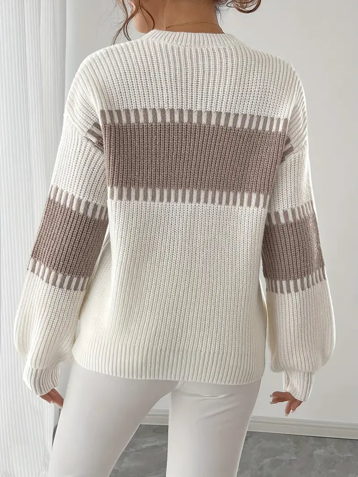 Gyneth - Langärmeliger Pullover Mit Rundhalsausschnitt