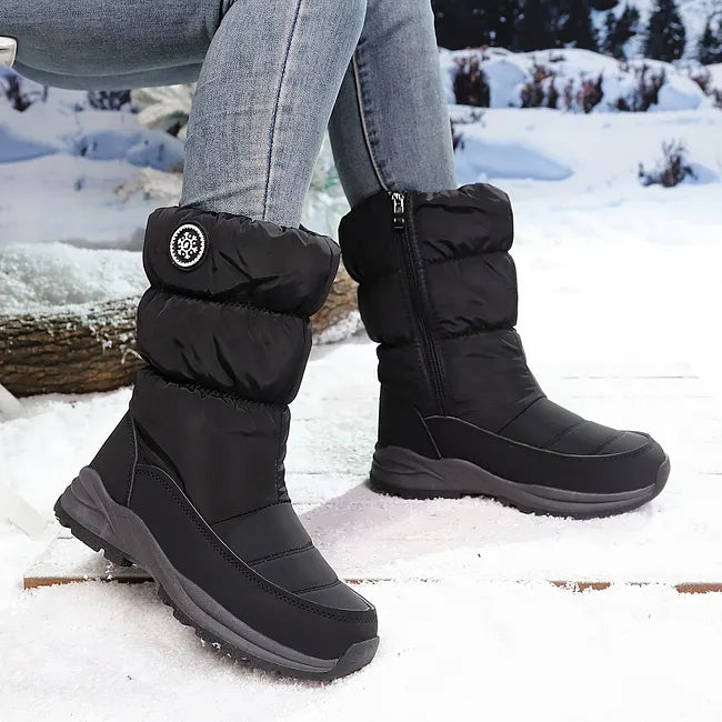 Muthoni - Hochwertiger Wadenhoher Winter Stiefel Für Den Schnee