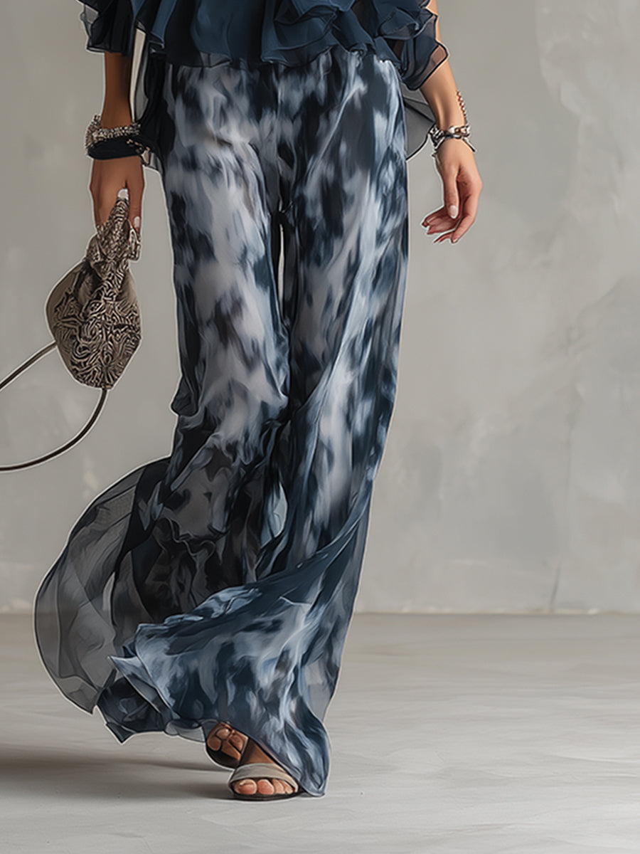 Shylla – Elegantes Zweiteiliges Set Aus Chiffon