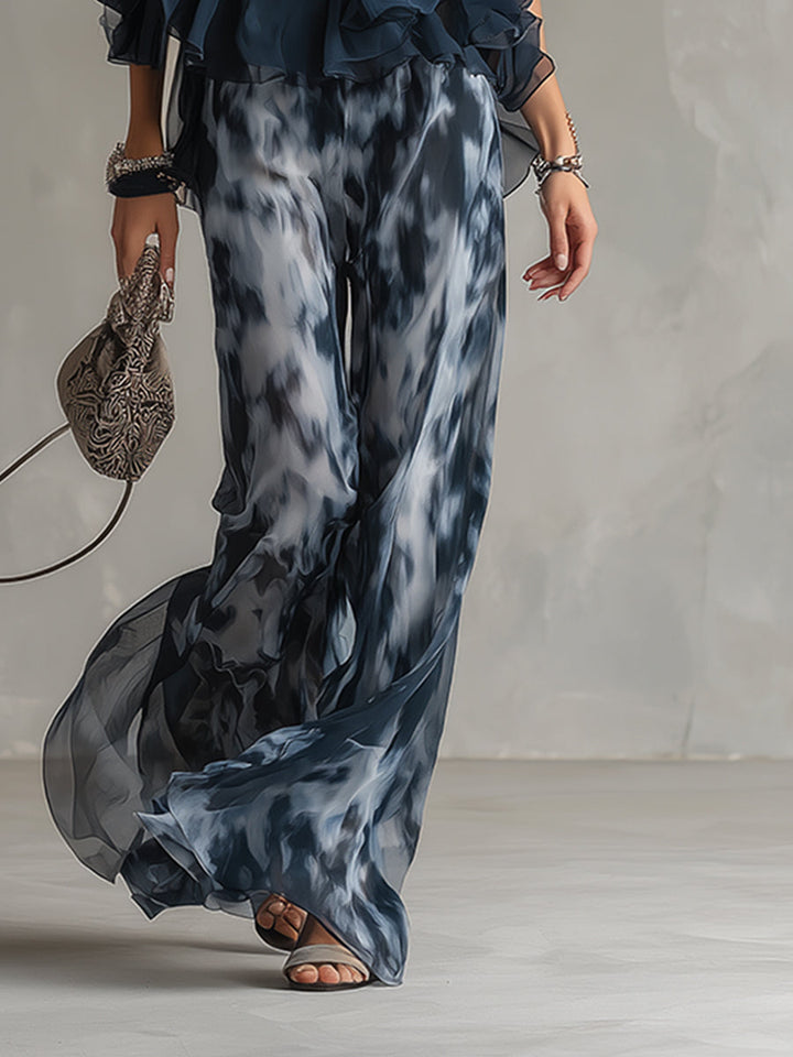 Shylla – Elegantes Zweiteiliges Set Aus Chiffon