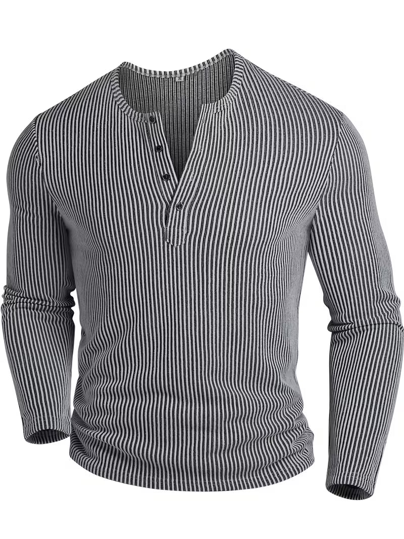 Afonso – Strapazierfähiges Winter Henley Hemd