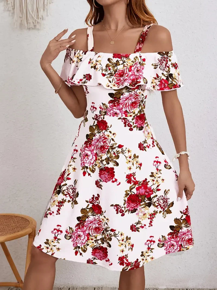 Rosanne - Elegantes Kleid Mit Blumendruck