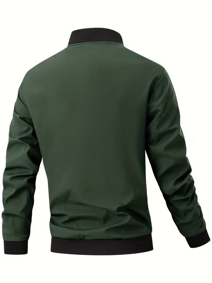 Akrum – Lässige Bomber Jacke Mit Reißverschluss