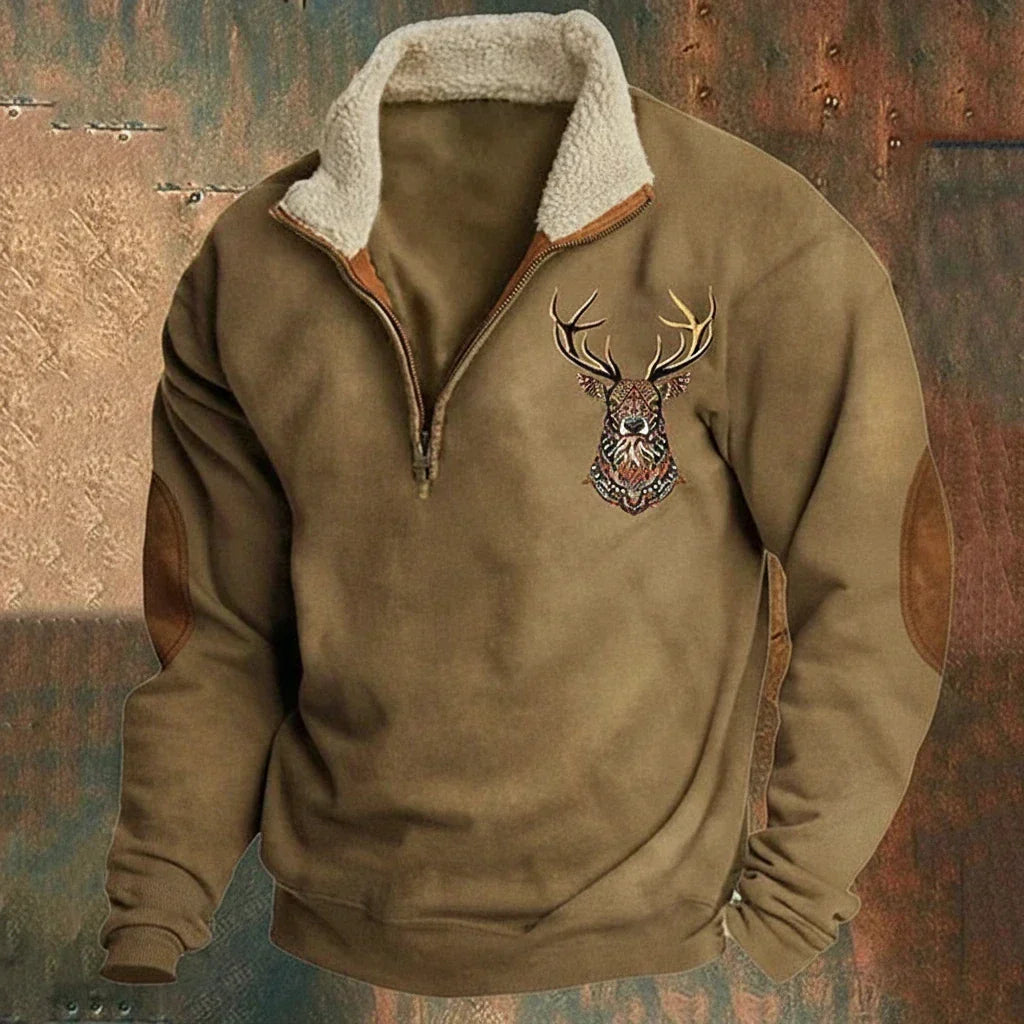 Nohan – Elegantes Sweatshirt Mit Hirschmotiv